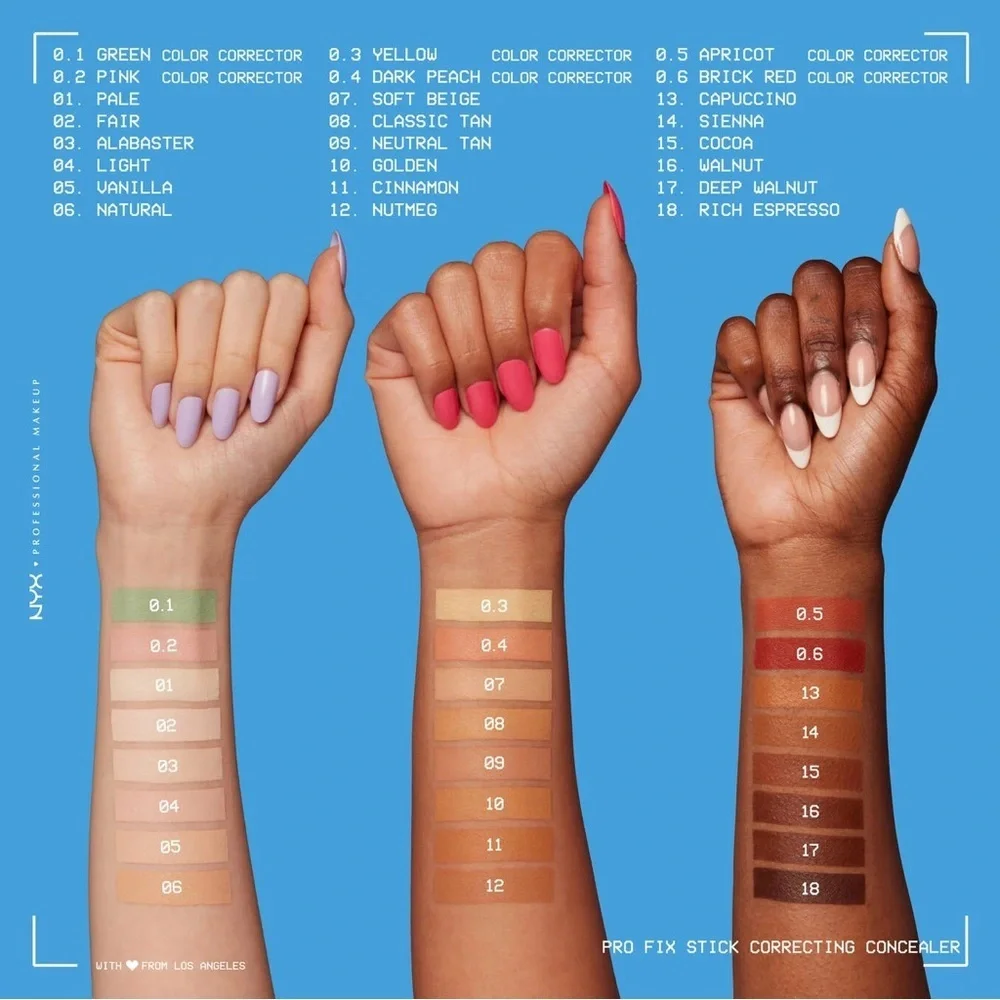 3/$12 NYX 0.2 Pink Fix Stick Color Correcting Concealer